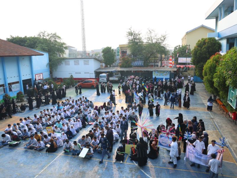 Semarak Pawai Maulid Nabi Muhammad SAW di SMK Tanjung Priok 1